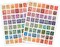 Craft Consortium Rub On Transfers for Crafts - 112 Designs on 2 Sheets, Assorted Color Decorative Stamp Decals for Scrapbooking, Card Making, Paper Crafts